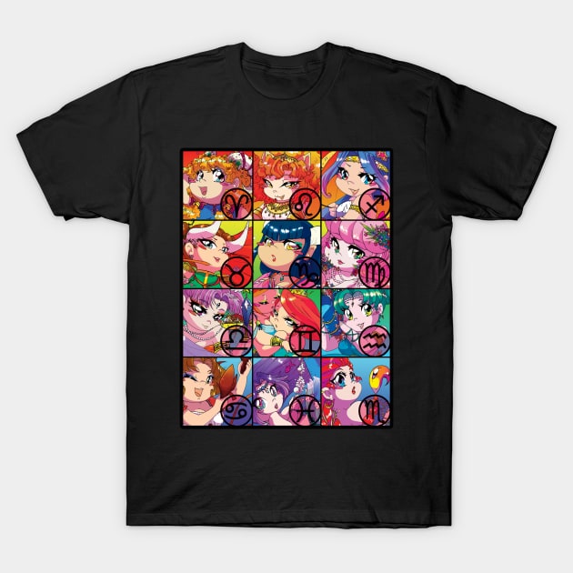 CHIBI-ZODIAC 12 T-Shirt by MBsilverLuna